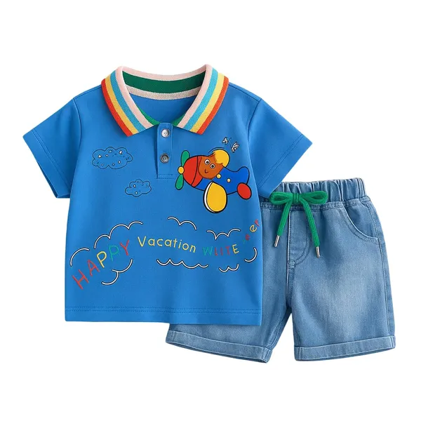 Blue_Trendy_&_Comfortable_Vacation_Denim_Shorts_Set_For_Boys