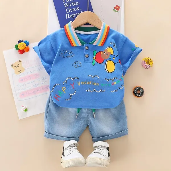Blue_Trendy_&_Comfortable_Vacation_Denim_Shorts_Set_For_Boys