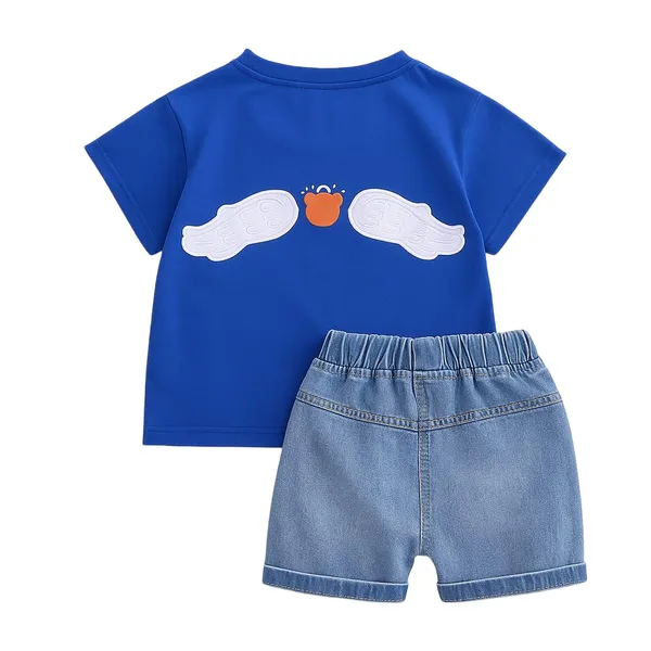 Blue_Trendy_&_Comfortable_Angel_Bear_Denim_Shorts_Set_For_Boys
