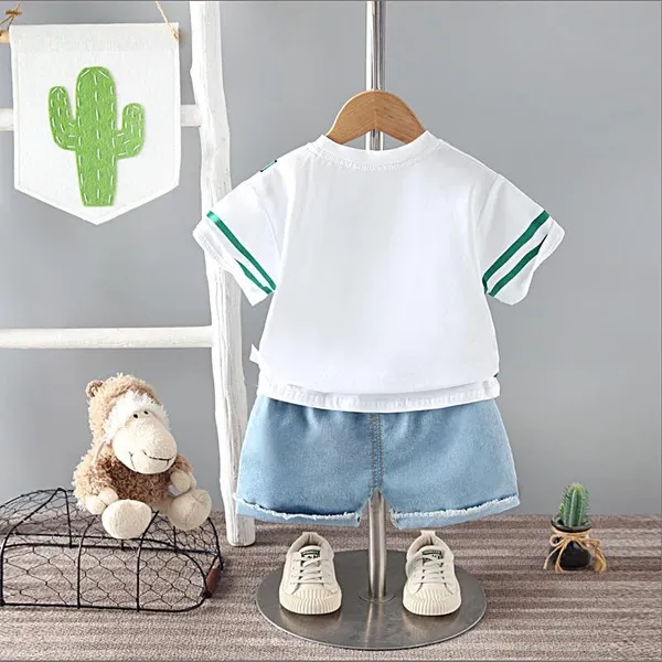 White_Trendy_&_Comfortable_3D_Animal_Denim_Set_For_Girls