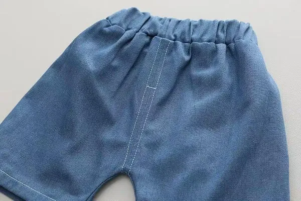 Yellow_Trendy_&_Comfortable_Car_Denim_Short_Set_For_Boys