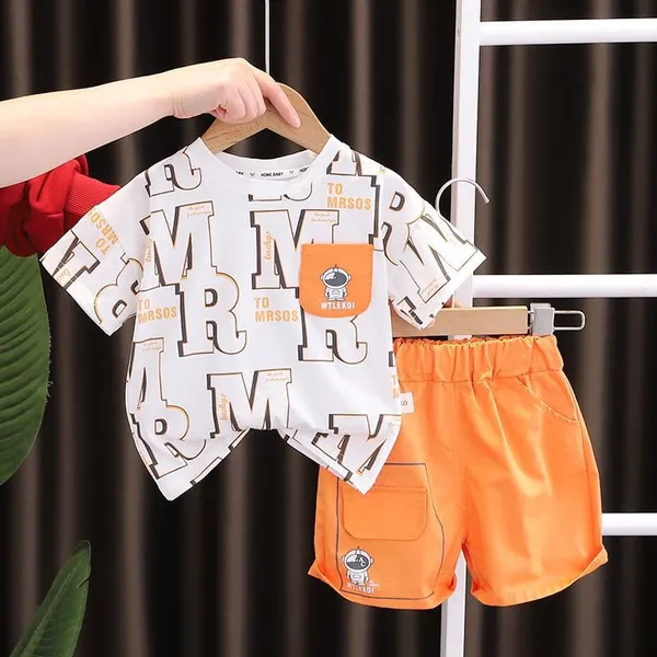 Orange_Trendy_&_Comfortable_Astronaut_Short_Set_For_Boys