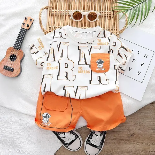 Orange_Trendy_&_Comfortable_Astronaut_Short_Set_For_Boys