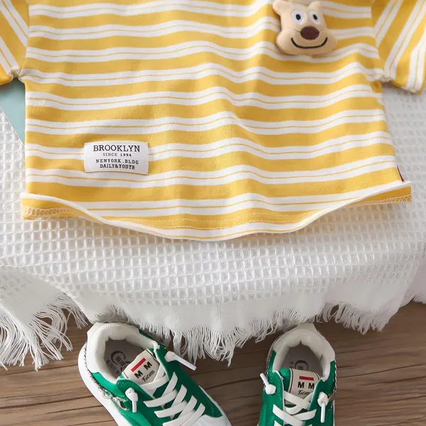 Yellow_Trendy_&_Comfortable_Textured_Shorts_Set_For_Boys