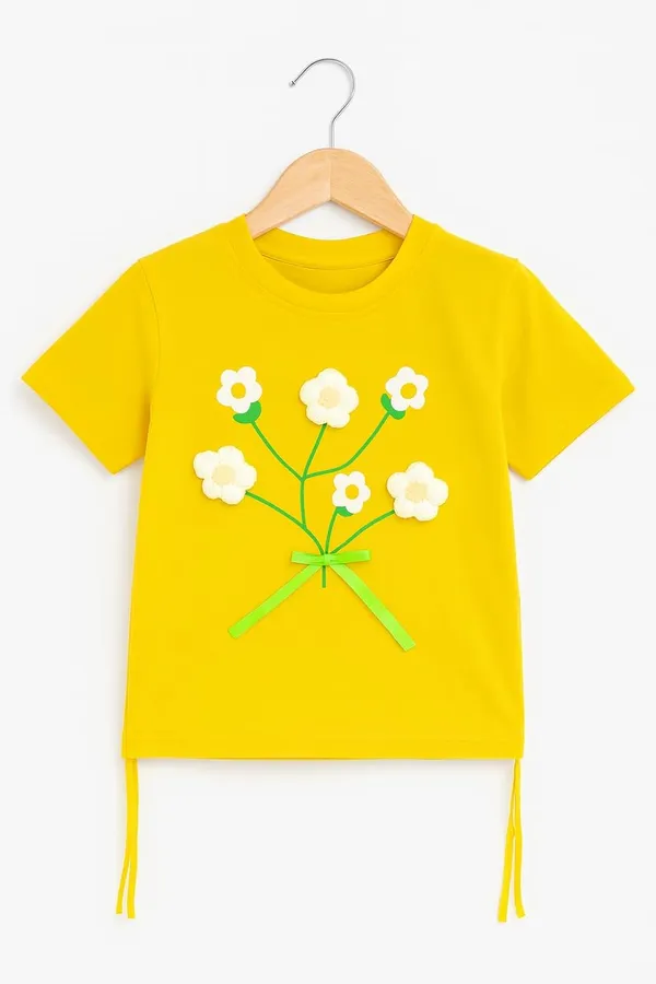 Yellow_Trendy_&_Comfortable_Daisy_Days_Tee_&_Twirl_Skirt_Set_For_Girls