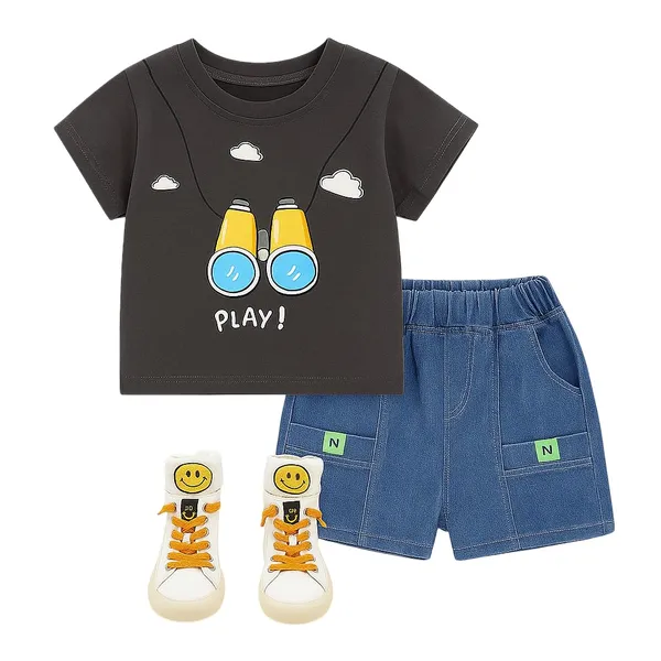 Grey_Trendy_&_Comfortable_Binoculars_T-Shirt_Set_For_Boys