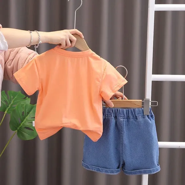 Orange_Trendy_&_Comfortable_Binoculars_T-Shirt_Set_For_Boys