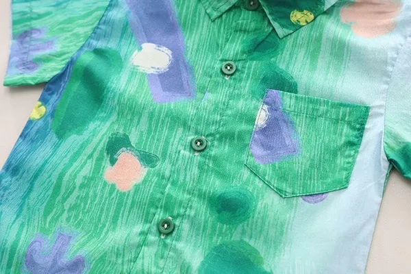 Dark_Green_Trendy_&_Comfortable_Painted_Shirts_Set_For_Boys