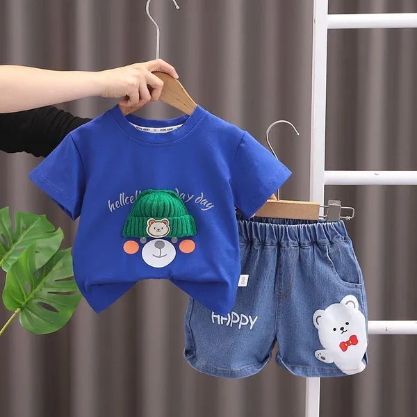 Blue_Trendy_&_Comfortable_Knitted_Cap_T-Shirt_Set_For_Boys