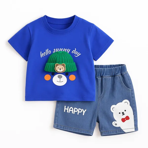 Blue_Trendy_&_Comfortable_Knitted_Cap_T-Shirt_Set_For_Boys