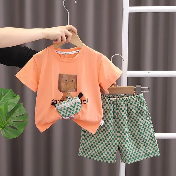 Orange_Trendy_&_Comfortable_Box_Cartoon_T-Shirt_Set_For_Boys