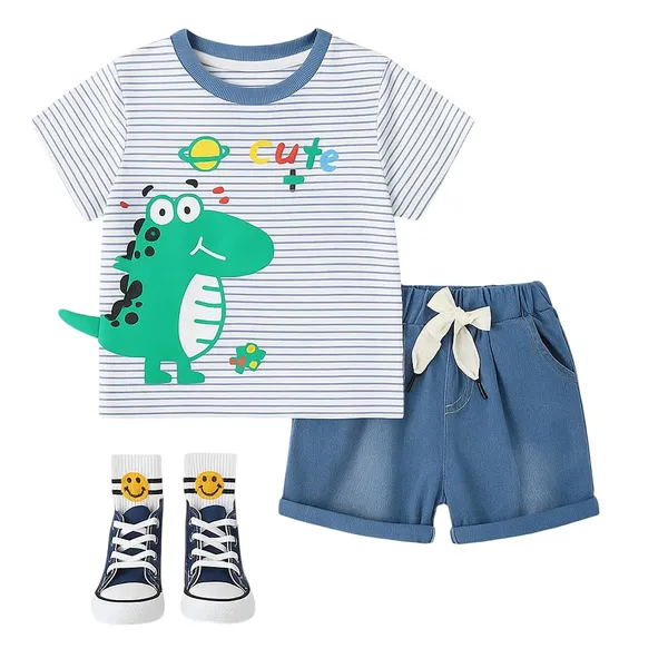 Blue_Trendy_&_Comfortable_Dinosaur_Denim_Short_Set_For_Boys