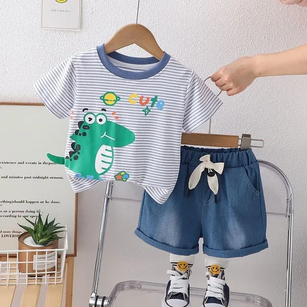 Blue_Trendy_&_Comfortable_Dinosaur_Denim_Short_Set_For_Boys