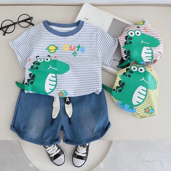 Blue_Trendy_&_Comfortable_Dinosaur_Denim_Short_Set_For_Boys