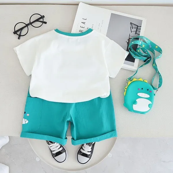 Green_Trendy_&_Comfortable_Dinosaur_Matching_Short_Set_For_Boys