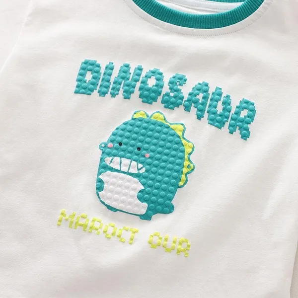 Green_Trendy_&_Comfortable_Dinosaur_Matching_Short_Set_For_Boys