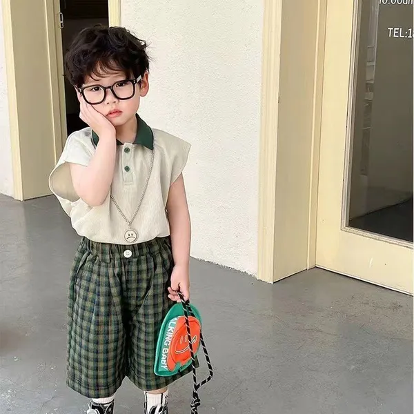 Green_Trendy_&_Comfortable_Sleeveless_Polo_T-Shirt_Set_For_Boys