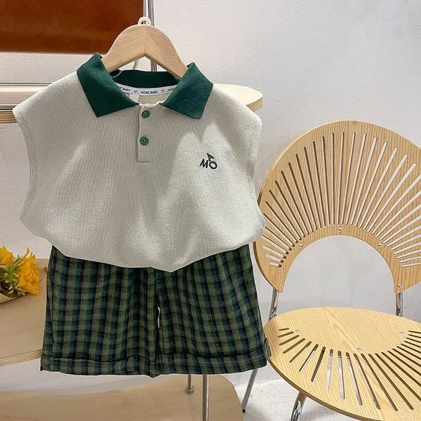 Green_Trendy_&_Comfortable_Sleeveless_Polo_T-Shirt_Set_For_Boys