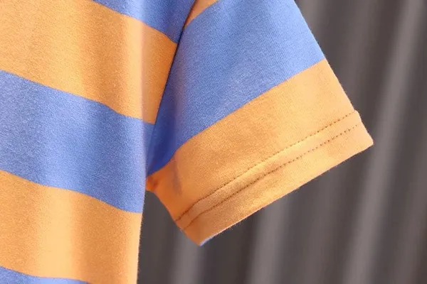Orange_Trendy_&_Comfortable_Striped_T-Shirt_Shorts_Set_For_Boys
