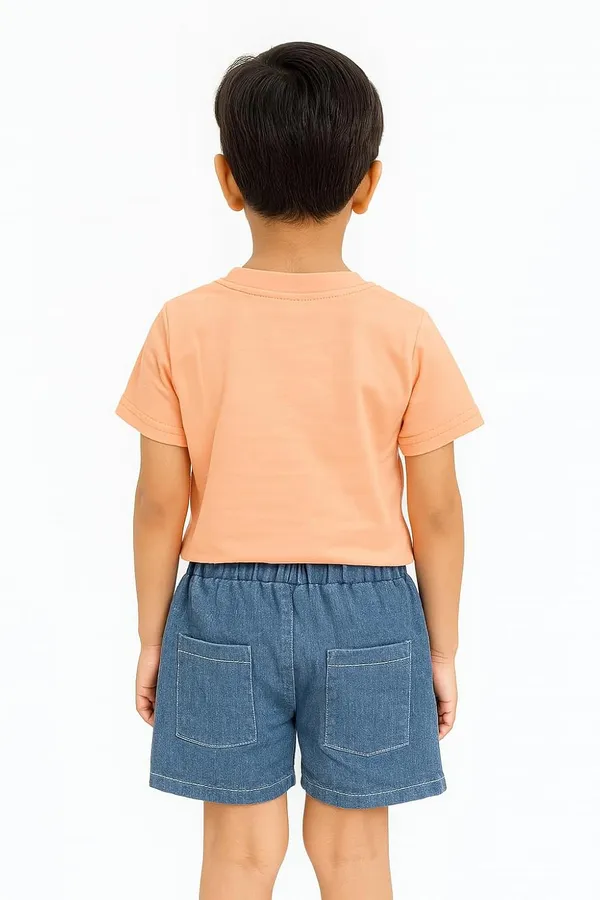Orange_Trendy_&_Comfortable_Dino_Explorer_Pocket_Tee_&_Shorts_Set_For_Boys
