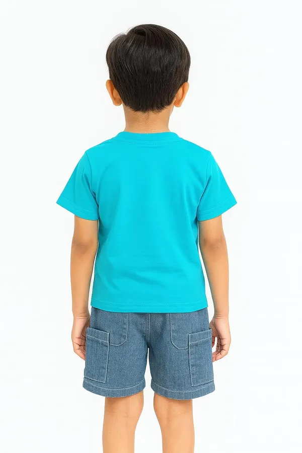 Sea_Green_Trendy_&_Comfortable_Dino_Explorer_Pocket_Tee_&_Shorts_Set_For_Boys