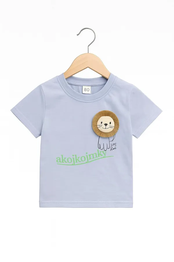 Blue_Trendy_&_Comfortable_Little_King_Lion_Tee_&_Shorts_Set_For_Boys
