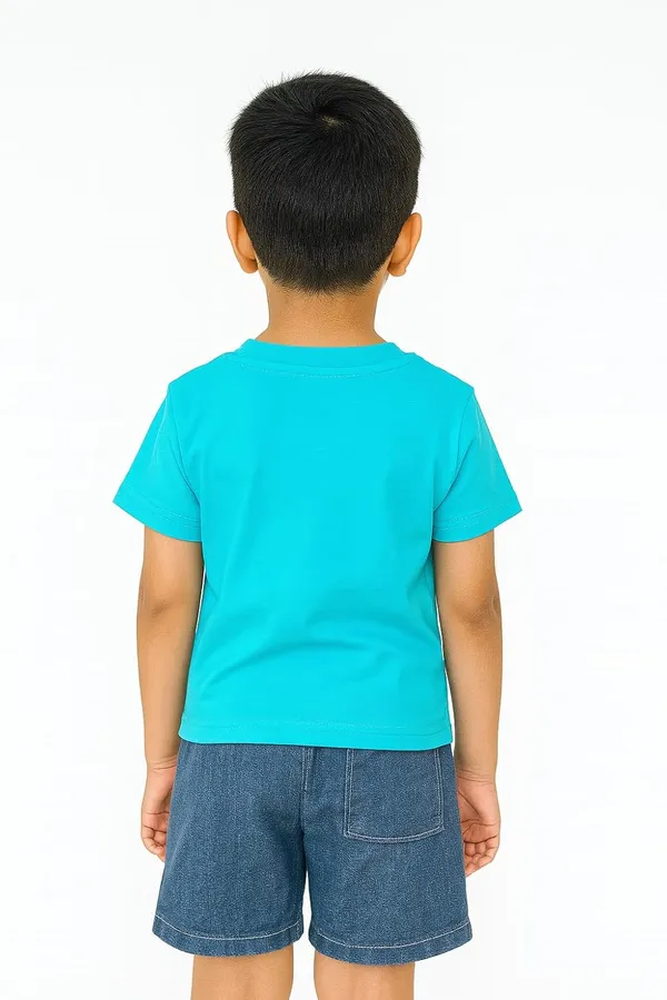 Sea_Green_Trendy_&_Comfortable_Little_King_Lion_Tee_&_Shorts_Set_For_Boys