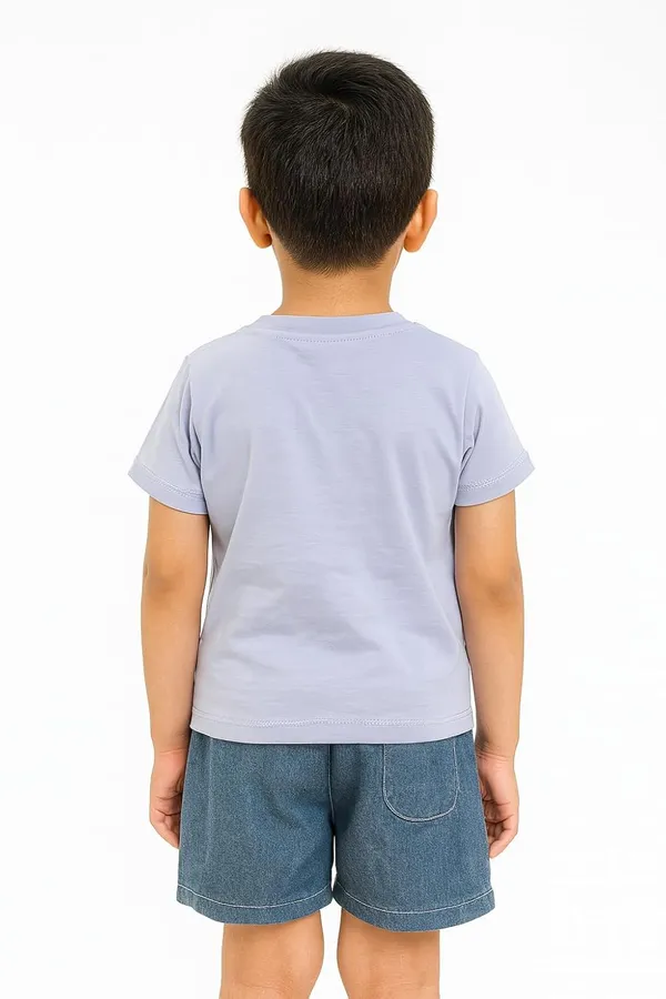 Blue_Trendy_&_Comfortable_Color_Block_Craze_Graphic_Tee_&_Denim_Shorts_Set_For_Boys