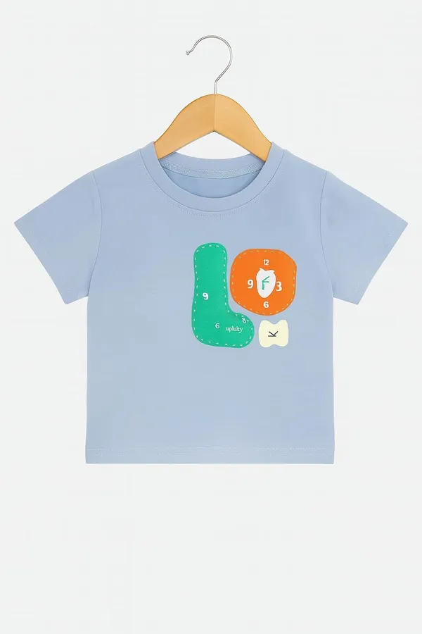 Blue_Trendy_&_Comfortable_Color_Block_Craze_Graphic_Tee_&_Denim_Shorts_Set_For_Boys