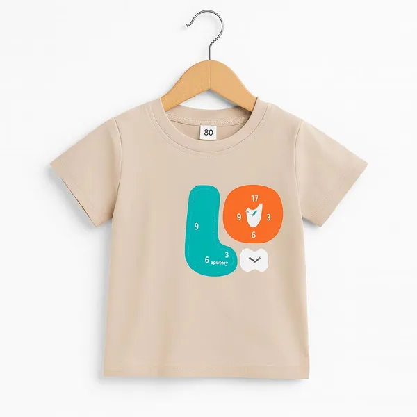 Brown_Trendy_&_Comfortable_Color_Block_Craze_Graphic_Tee_&_Denim_Shorts_Set_For_Boys