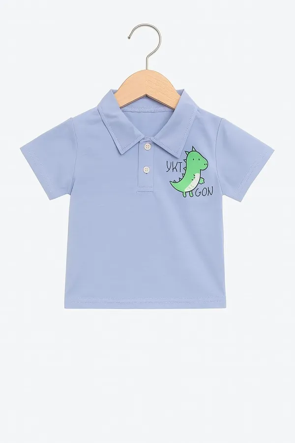 Blue_Trendy_&_Comfortable_Jurassic_Polo_Dino_Top_&_Jungle_Shorts_Set_For_Boys