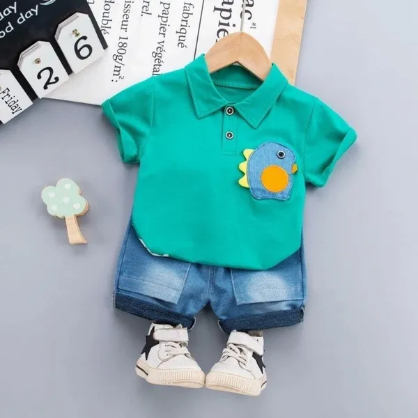 Green_Trendy_&_Comfortable_Polo_T-Shirt_Denim_Set_For_Boys