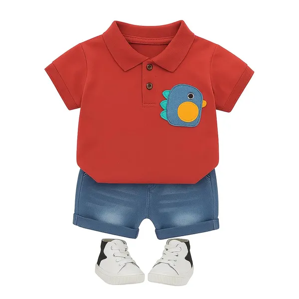 Red_Trendy_&_Comfortable_Polo_T-Shirt_Denim_Set_For_Boys