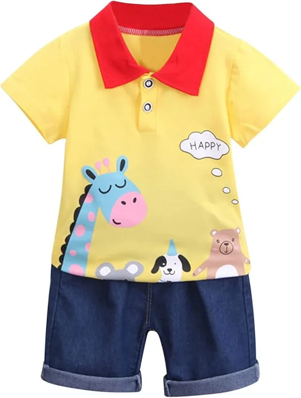 Yellow_Trendy_&_Comfortable_Giraffe_Denim_Set_For_Boys