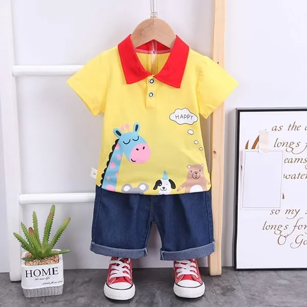 Yellow_Trendy_&_Comfortable_Giraffe_Denim_Set_For_Boys