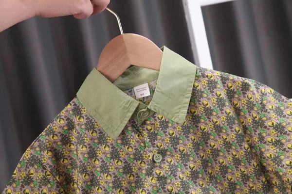 Green_Trendy_&_Comfortable_Printed_Shirt_Set_For_Boys