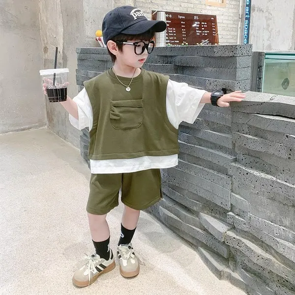 Green_Trendy_&_Comfortable_Oversized_Shorts_Set_For_Boys