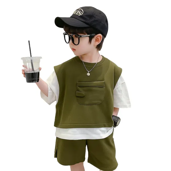 Green_Trendy_&_Comfortable_Oversized_Shorts_Set_For_Boys