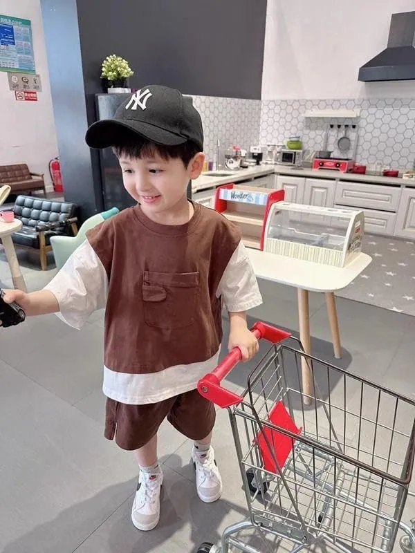 Maroon_Trendy_&_Comfortable_Oversized_Shorts_Set_For_Boys