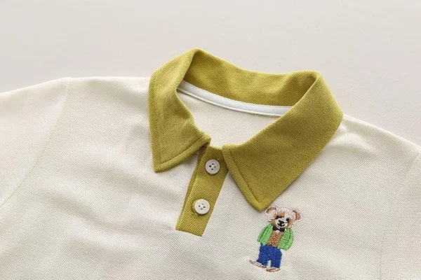Cream_Trendy_&_Comfortable_Bear_Shorts_Set_For_Boys