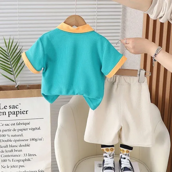 Sea_Green_Trendy_&_Comfortable_Bear_Shorts_Set_For_Boys