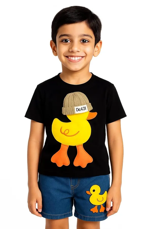 Black_Trendy_&_Comfortable_Smiley_T-Shirt_Denim_Set_For_Boys