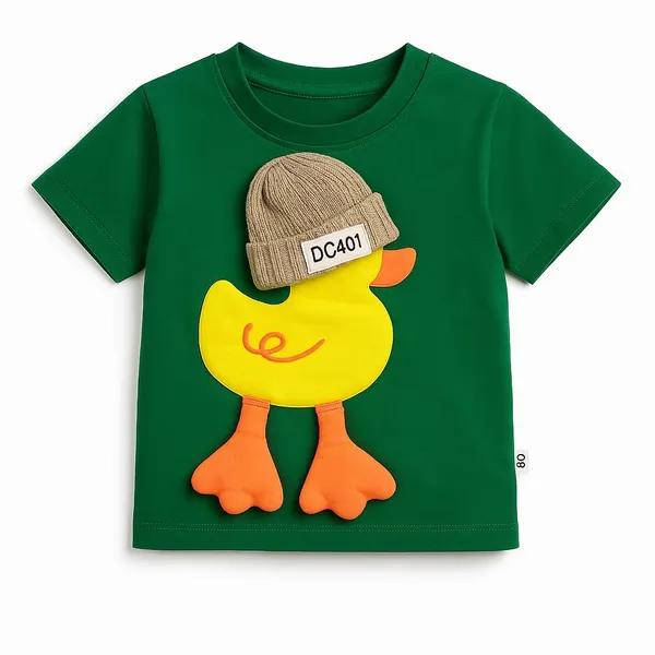 Green_Trendy_&_Comfortable_Smiley_T-Shirt_Denim_Set_For_Boys