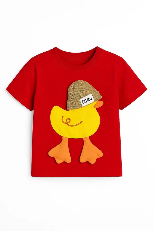 Red_Trendy_&_Comfortable_Smiley_T-Shirt_Denim_Set_For_Boys