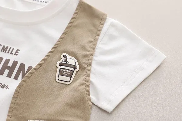 Brown_Printed_Cotton_T-Shirt_&_Jacket_With_Shorts_For_Baby_Boys