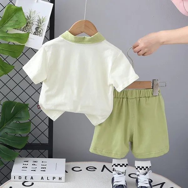 Green_Trendy_&_Comfortable_Lion_T-Shirt_Set_For_Boys