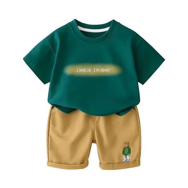 Green_Printed_Cotton_T-Shirt_With_Shorts_For_Baby_Boys