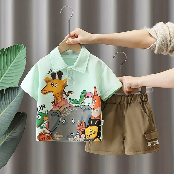 Green_Trendy_&_Comfortable_Cotton_T-Shirt_&_Shorts_For_Baby_Boys