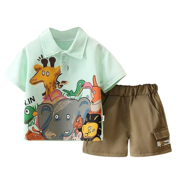 Green_Trendy_&_Comfortable_Cotton_T-Shirt_&_Shorts_For_Baby_Boys