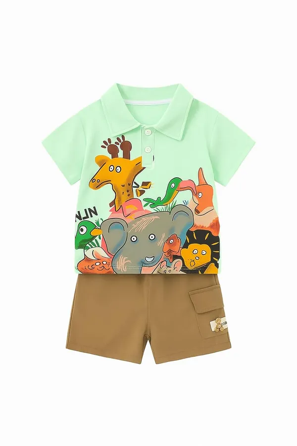 Green_Trendy_&_Comfortable_Cotton_T-Shirt_&_Shorts_For_Baby_Boys